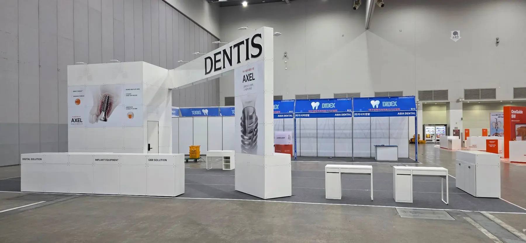 750 블록 6부스 DENTIS 시공사례 실제 시공사진