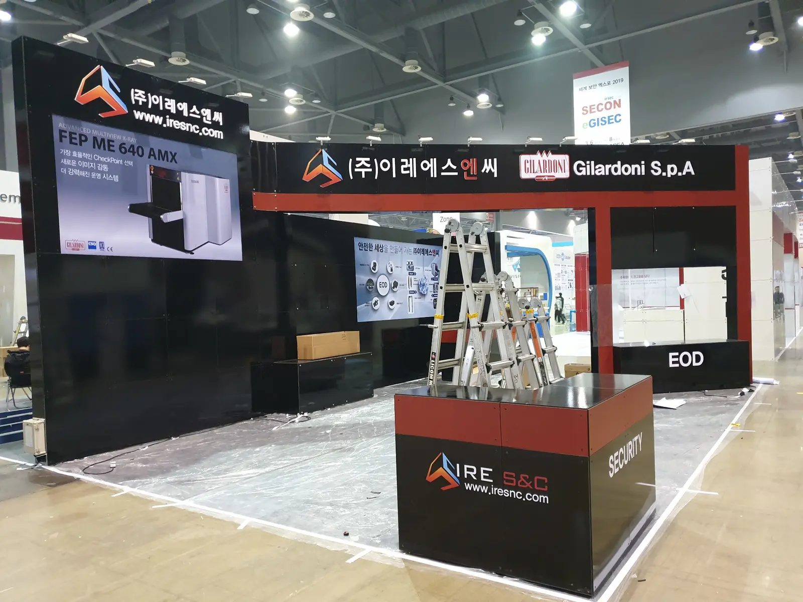 750 블록 6부스 IRE S&C 시공사진 1