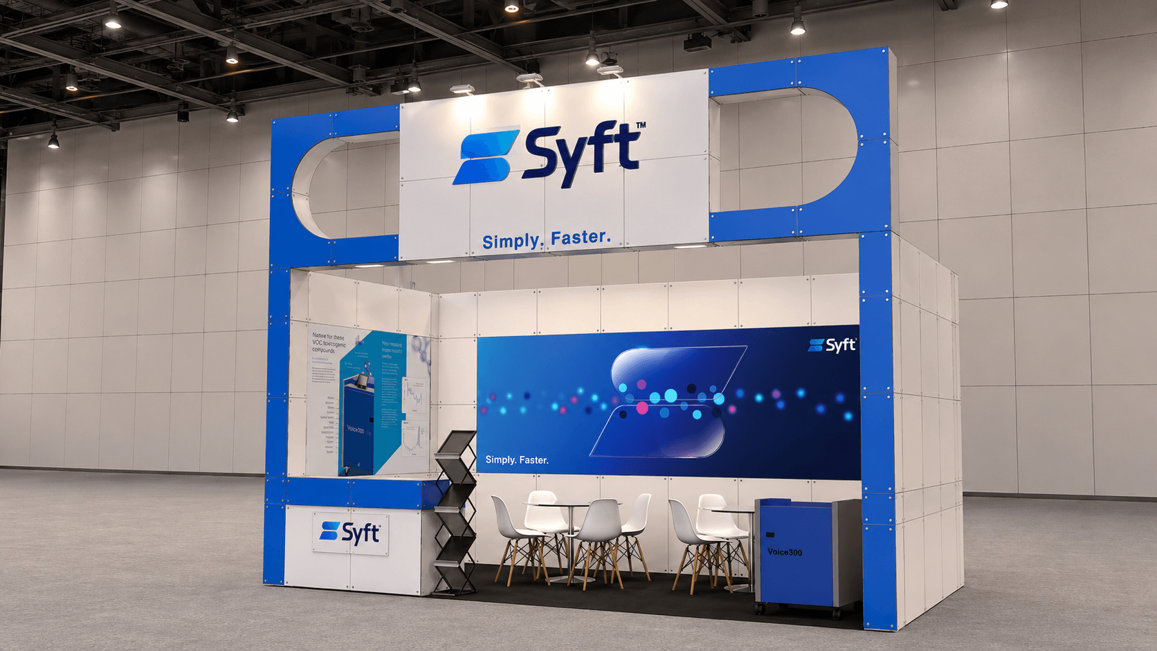 750 블록 2부스 Syft 시공사례 렌더링 이미지