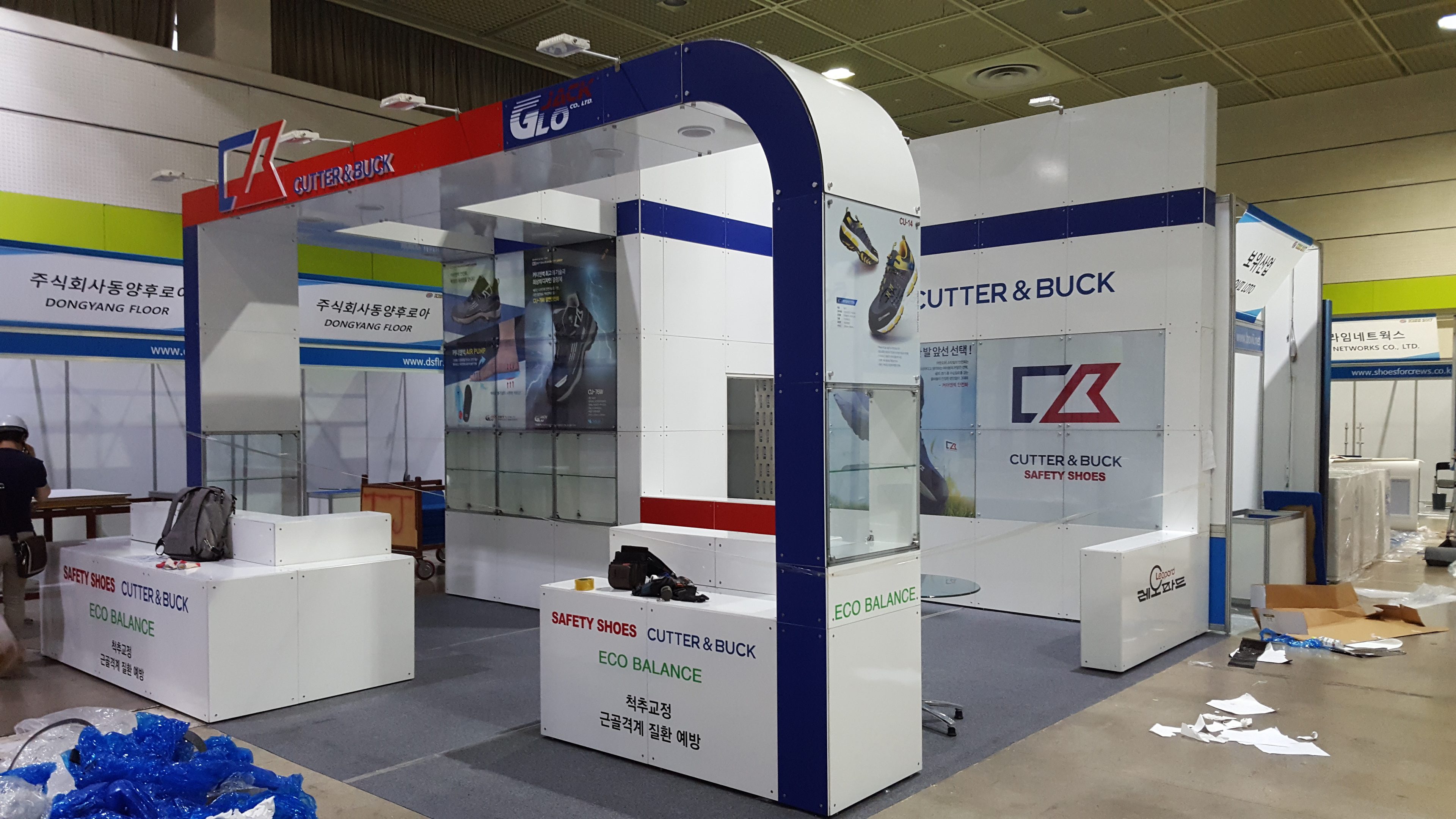 750 블록 4부스 CUTTER & BUCK 시공사례 실제 시공사진