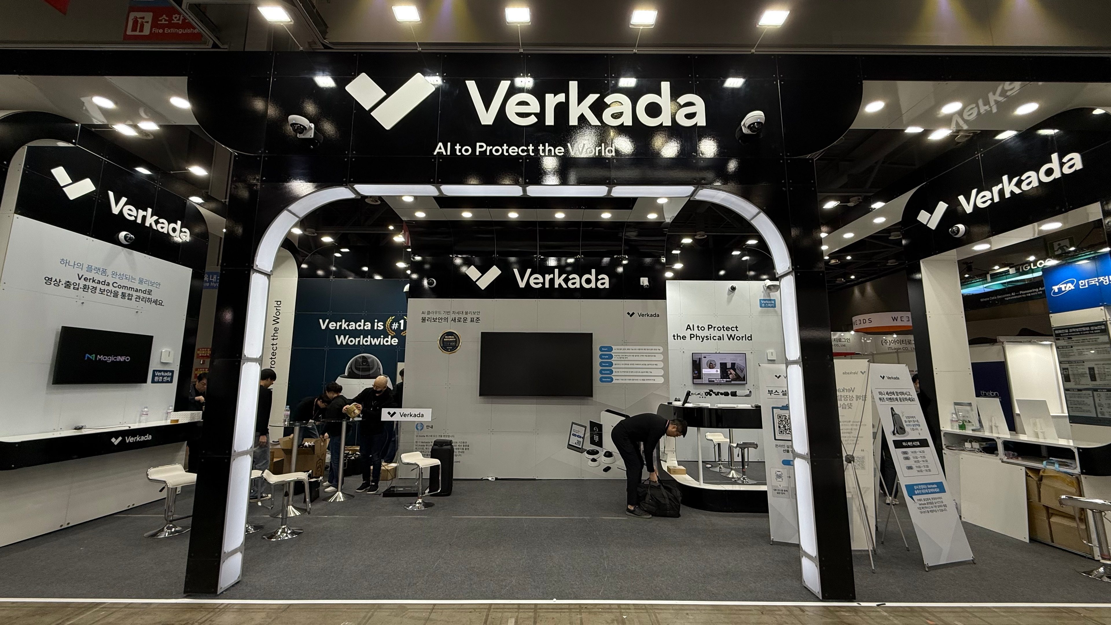 750 블록 8부스 Verkada 시공사진 2