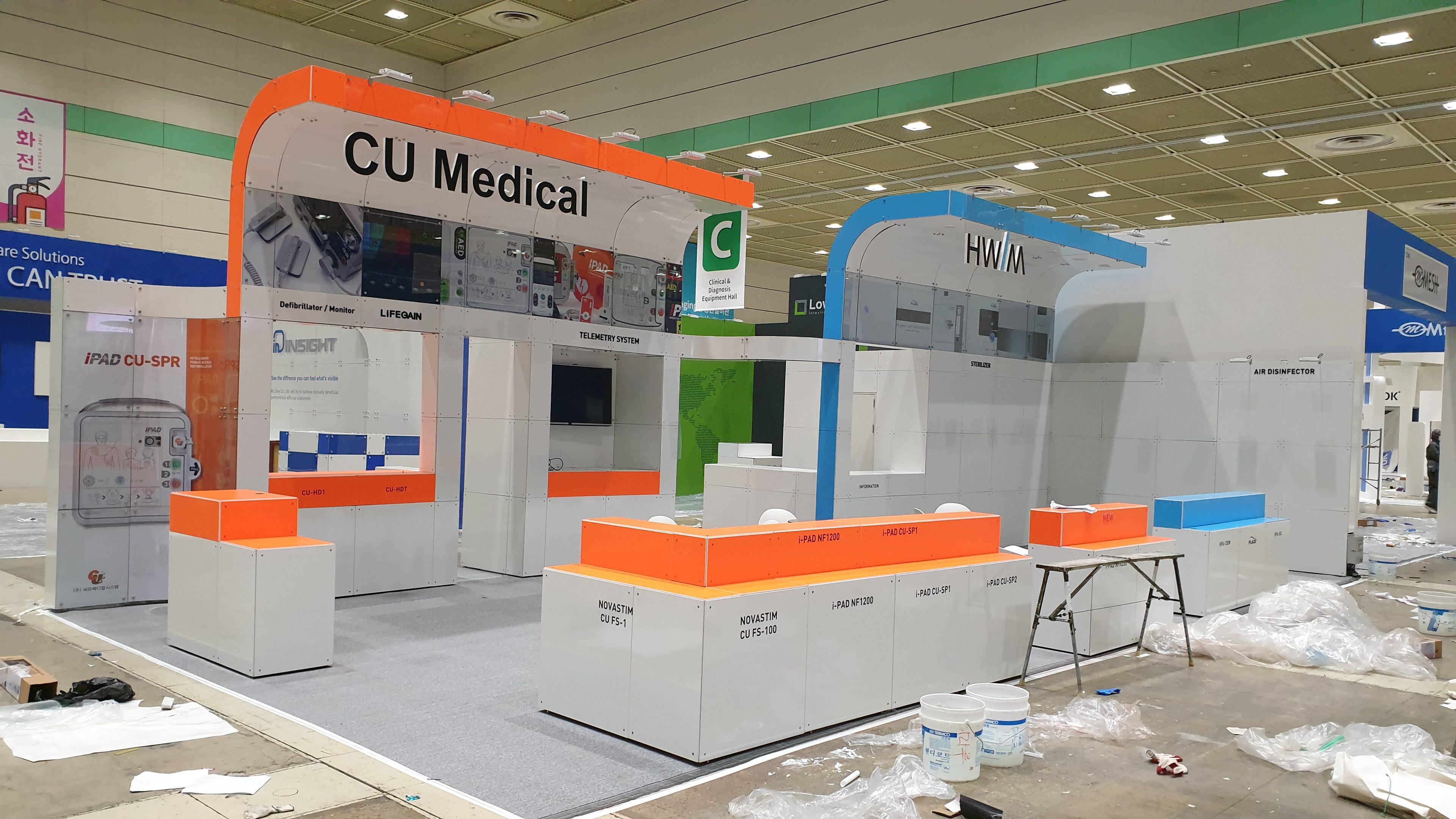 750 블록 8부스 CU MEDICAL & HW/M 시공사진 1