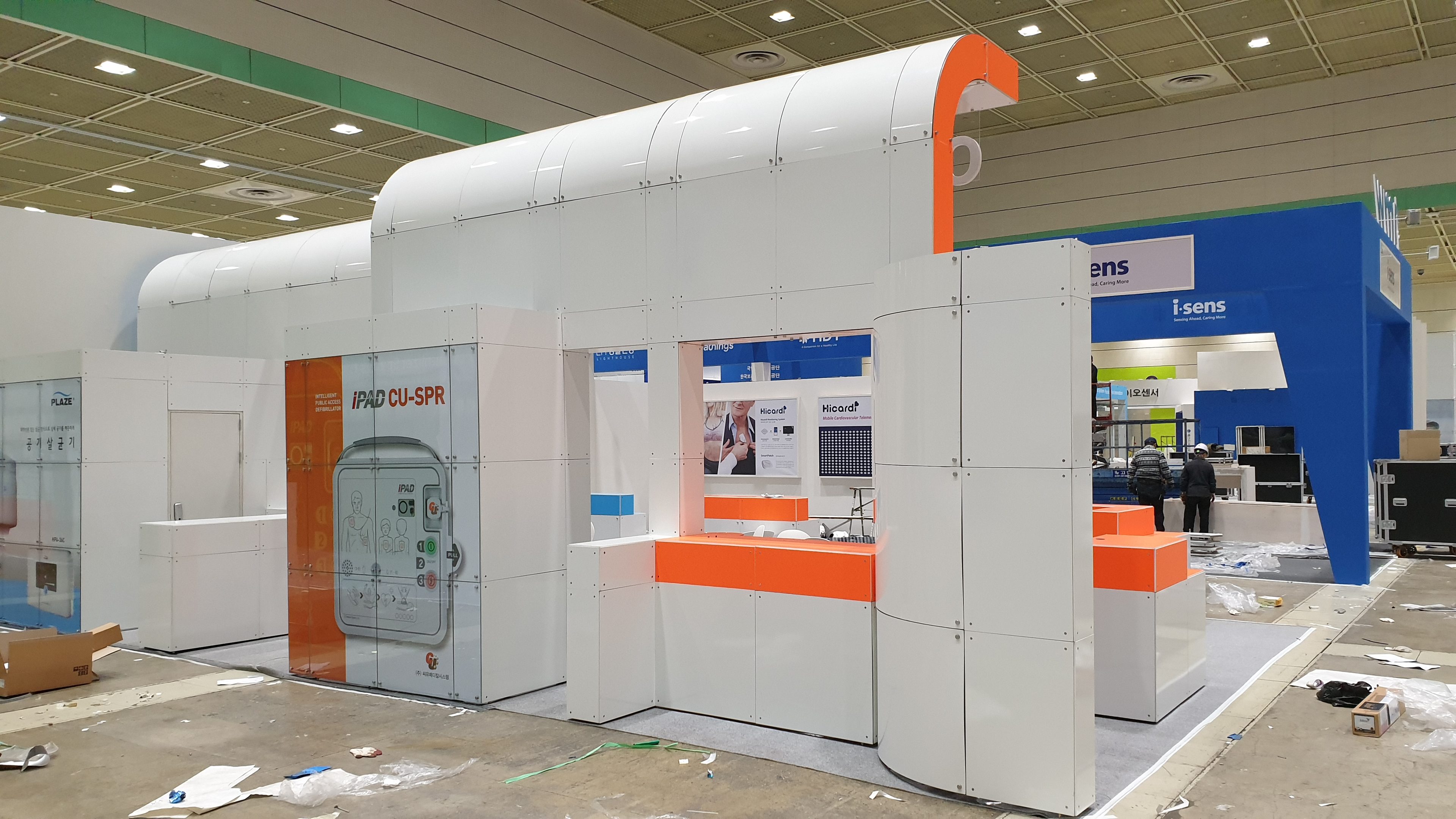 750 블록 8부스 CU MEDICAL & HW/M 시공사진 2