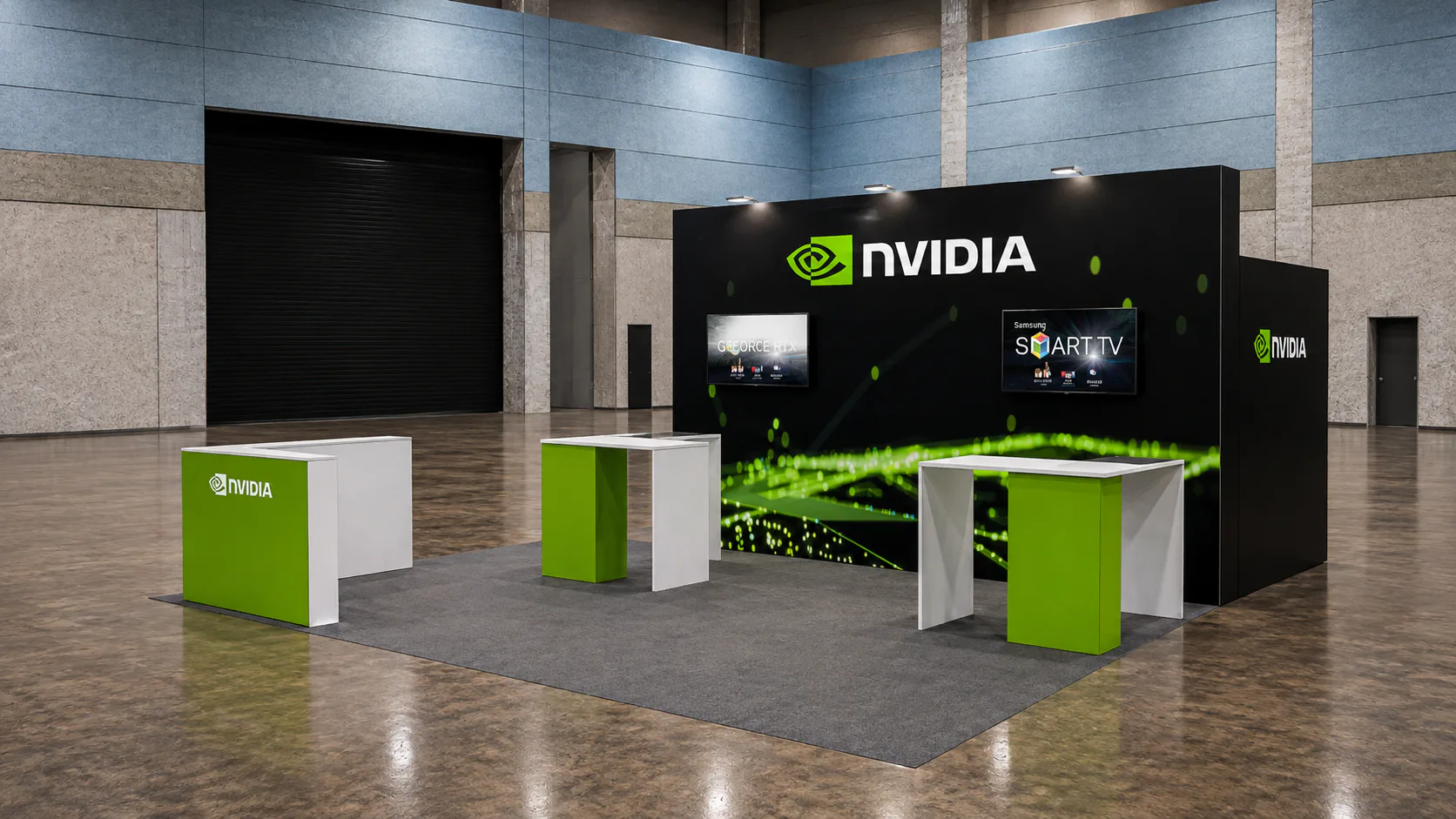 125mm 블록 Nvidia 브랜드 데모 부스 브랜드 전시·데모 전시부스 이미지